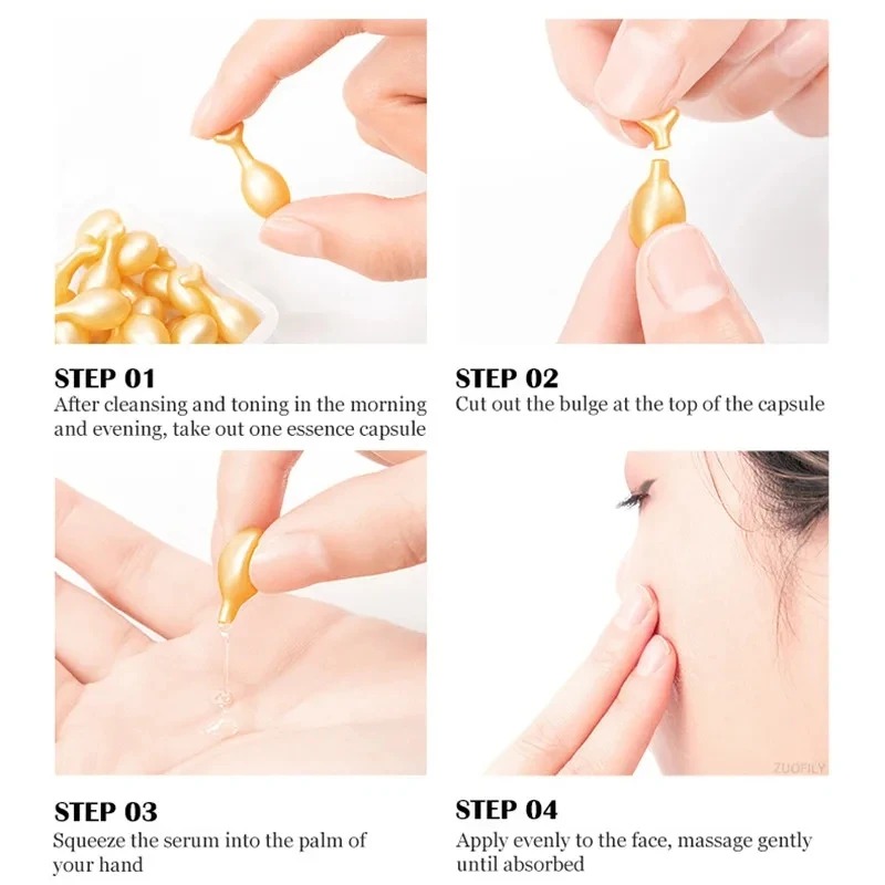 50 sztuk Serum do twarzy kapsu – Placenta Extract Serum recenzja i cena